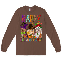 Chestnut Happy hallothankmas dog Long Sleeve Tee - FaDigitalArtStudio