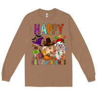 Toasted Coconut Happy hallothankmas dog Long Sleeve Tee - FaDigitalArtStudio
