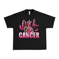Black Fuck Cancer with Butterflies Urban Heavy Tee - texasbilliewilder
