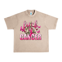 Fuck Cancer With Butterflies Urban Heavy Tee | Teevron