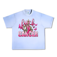 Grape Ice Fuck Cancer with Butterflies Urban Heavy Tee - texasbilliewilder
