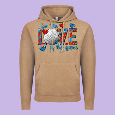 For The Love Of The Game Hockey Vintage Hoodie Designed By Texasbilliewilder