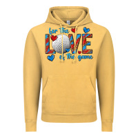 Vintage Mustard for the love of the game hockey Vintage Hoodie - texasbilliewilder