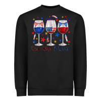 Black red wine and blue wine glasses Heavyweight Sweatshirt - texasbilliewilder
