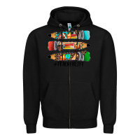Black #teacherlife pencils Zipper Hoodie - JahusDesignShop