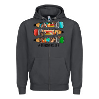 Smoke #teacherlife pencils Zipper Hoodie - JahusDesignShop