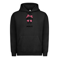 Pigment Black Pink Flower Mom Skull Urban Hoodie - Bettercallsaul