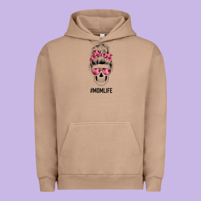 Pink Flower Mom Skull Urban Hoodie Designed By Bettercallsaul