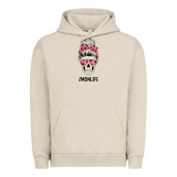 Pigment French Oak Pink Flower Mom Skull Urban Hoodie - Bettercallsaul