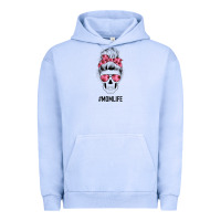 Pigment Grape Ice Pink Flower Mom Skull Urban Hoodie - Bettercallsaul