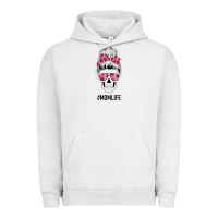Pigment Lunar Rock Pink Flower Mom Skull Urban Hoodie - Bettercallsaul