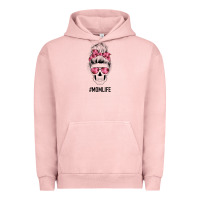 Pigment Salmon Pink Flower Mom Skull Urban Hoodie - Bettercallsaul