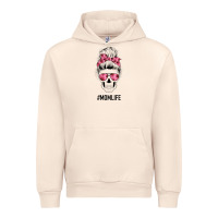 Sandshell Pink Flower Mom Skull Urban Hoodie - Bettercallsaul