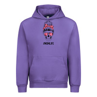 Tulip Pink Flower Mom Skull Urban Hoodie - Bettercallsaul