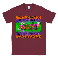 Burgundy halloween nurse tumbler Classic Tee - BundleAndBundleShop