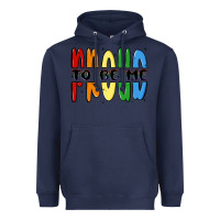 Navy proud to be me Heavyweight Hoodie - MaliasSmallBusiness