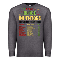 Charcoal Heather black inventors black history Premium Sweatshirt - MaliasSmallBusiness