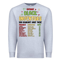 Heather Grey black inventors black history Premium Sweatshirt - MaliasSmallBusiness