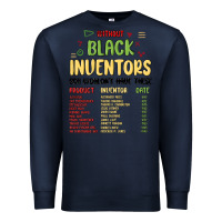Navy black inventors black history Premium Sweatshirt - MaliasSmallBusiness