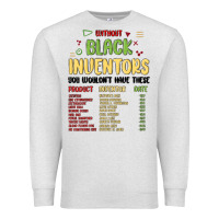 Oatmeal Heather black inventors black history Premium Sweatshirt - MaliasSmallBusiness
