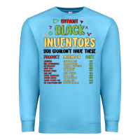 Ocean Blue black inventors black history Premium Sweatshirt - MaliasSmallBusiness