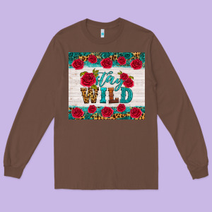 Stay Wild Long Sleeve Tee Designed By Hra Design Shop