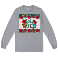 Heather Grey stay wild Long Sleeve Tee - HRA Design Shop