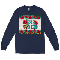 Navy stay wild Long Sleeve Tee - HRA Design Shop