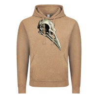Vintage Coffee Raven Skull Vintage Hoodie - RanaPortraitStore