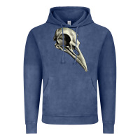 Vintage Denim Raven Skull Vintage Hoodie - RanaPortraitStore
