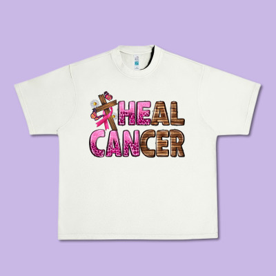 Heal Cancer Urban Heavy Tee Designed By Texasbilliewilder