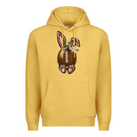 Antique Gold American Football Easter Bunny Premium Hoodie - BundleAndBundleShop