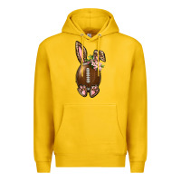 Lemon American Football Easter Bunny Premium Hoodie - BundleAndBundleShop