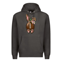 Smoke American Football Easter Bunny Premium Hoodie - BundleAndBundleShop