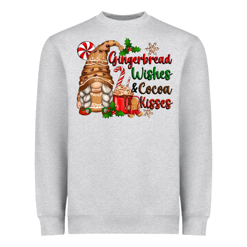 Gingerbread Wishes And Cocoa Kisses Heavyweight Sweatshirt by Zillion Design Studio | Teevron