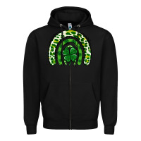 Black St Patrick Rainbow Zipper Hoodie - Jasminsmagicworld