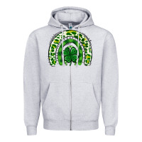 Heather Grey St Patrick Rainbow Zipper Hoodie - Jasminsmagicworld