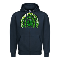 Navy St Patrick Rainbow Zipper Hoodie - Jasminsmagicworld