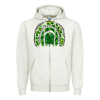Oatmeal Heather St Patrick Rainbow Zipper Hoodie - Jasminsmagicworld