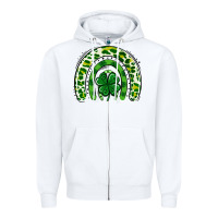 White St Patrick Rainbow Zipper Hoodie - Jasminsmagicworld