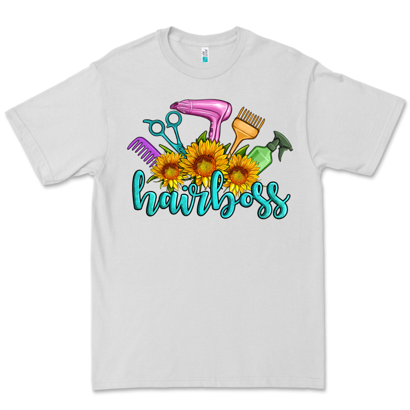 Hairboss Western Sunflowers Hairdresser Premium Tee by Artiststas | Teevron