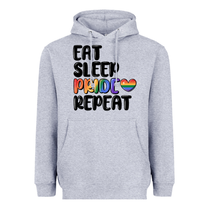 Eat Sleep Pride Repeat Heavyweight Hoodie by MaliasSmallBusiness | Teevron