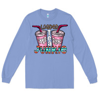 Colony Blue loaded tea junkie Long Sleeve Tee - CowhideDigitalArt