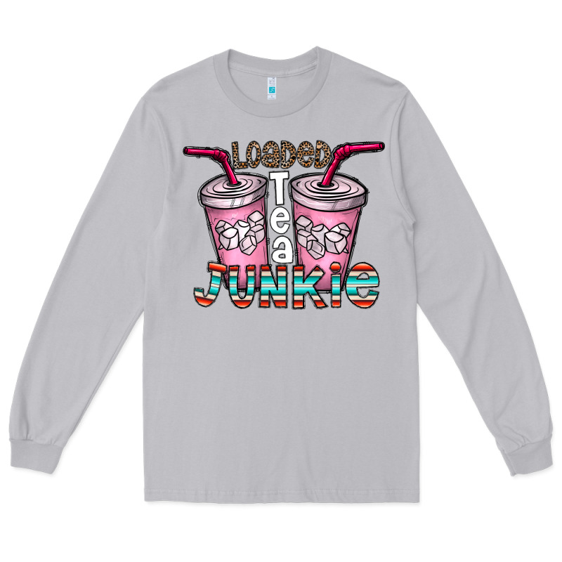 Loaded Tea Junkie Long Sleeve Tee by CowhideDigitalArt | Teevron