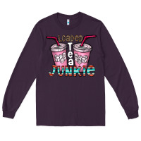 Plum loaded tea junkie Long Sleeve Tee - CowhideDigitalArt