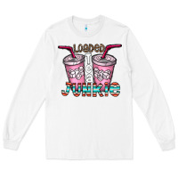 White loaded tea junkie Long Sleeve Tee - CowhideDigitalArt