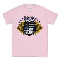 Bubblegum Pink back the blue Classic Tee - CowhideDigitalArt