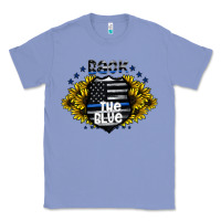 Colony Blue back the blue Classic Tee - CowhideDigitalArt
