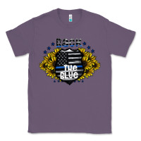 Lavender back the blue Classic Tee - CowhideDigitalArt