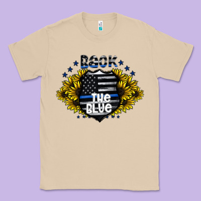 Back The Blue Classic Tee Designed By Cowhidedigitalart